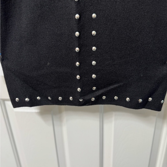 VERSONA Sweater dress XS Black V Neck Long sleeve very soft w/o ribbing NWOT - Picture 8 of 13